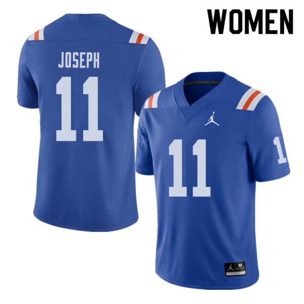 Jordan Brand Women #11 Vosean Joseph Florida Gators Throwback Alternate College Football Jerseys